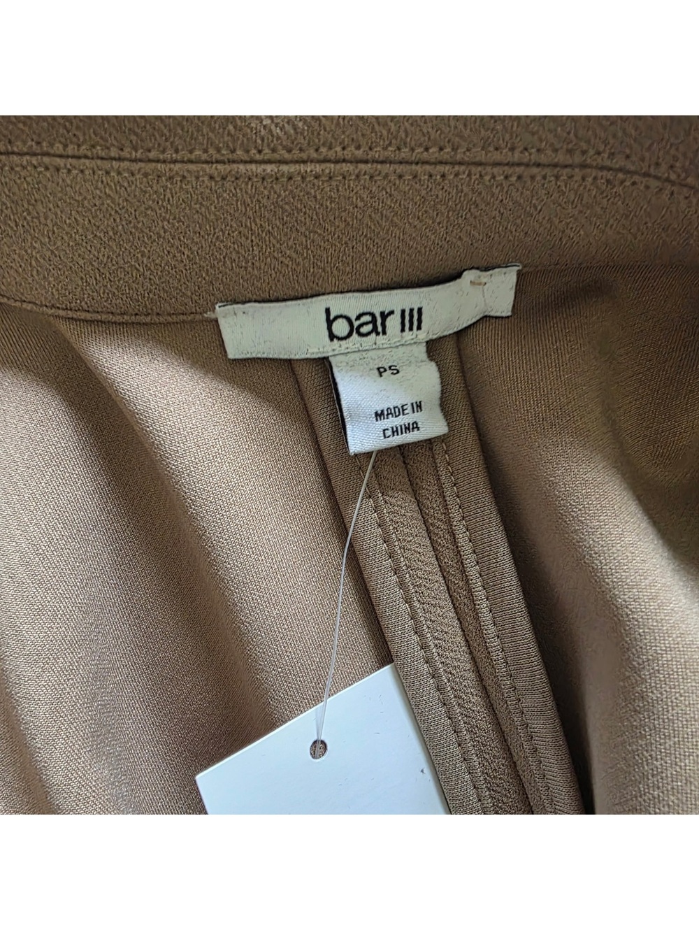 Bar III Women's Petite Small Peak-Lapel Open-Front Blazer Petite Small - Picture 4 of 6